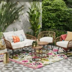 Southport Patio End Table Black/Brown - Opalhouseā¢