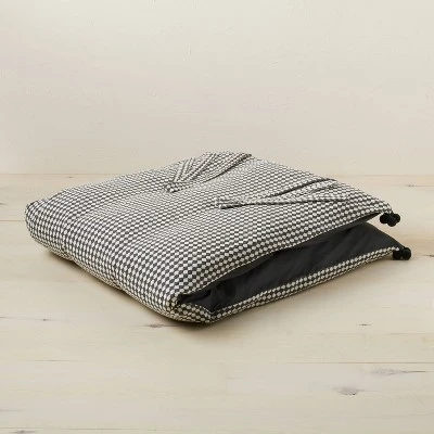 Woven Textured Lounge Pillow Dark Gray/Off-White - Opalhouse™ Designed With Jungalow™ - Image 4