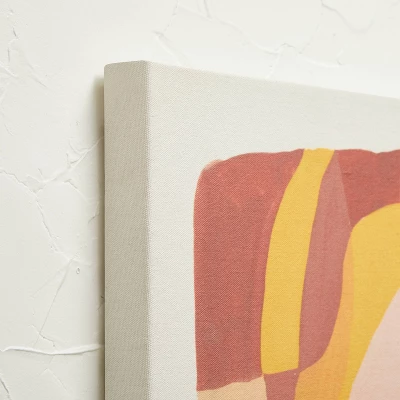 24" X 30" Floral Abstract Unframed Wall Canvas Pink - Opalhouse™ Designed With Jungalow™ - Image 2