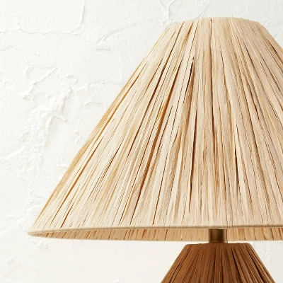 Faux Raffia Table Lamp Brown (Includes LED Light Bulb) - Opalhouse™ Designed With Jungalow™ - Image 3
