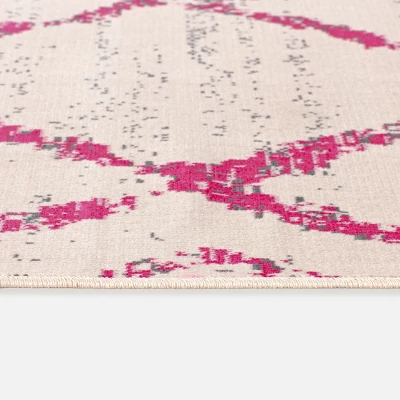 9' X 12' Diamond Outdoor Rug Berry - Opalhouse⢠- Image 3