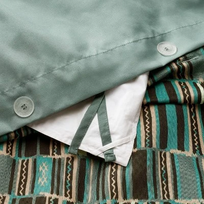 Jungalow Sun In The Water Duvet Cover & Sham Set Teal - Opalhouse™ Designed With Jungalow™ - Image 2